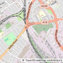 Map of Doncaster, Yorkshire