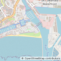 Map of Swansea, West Glamorgan