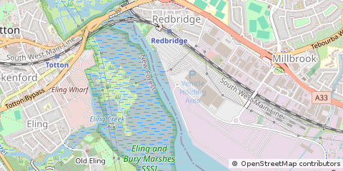 Map of Southampton, Hampshire