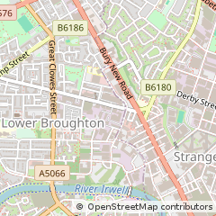 Map of Salford, Manchester