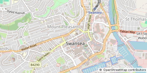 Map of Swansea