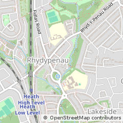 Map of Cardiff
