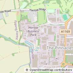 Map of Harlow, Essex