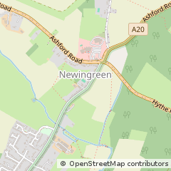 Map of Lympne, Kent