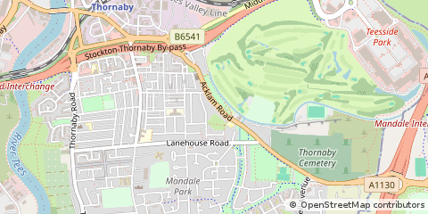 Map of Stockton-on-Tees