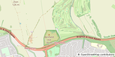 Map of Hove, East Sussex