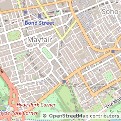 Map of Westminster, London