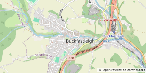 Map of Buckfastleigh