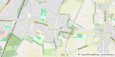 Map of Burgess Hill, West Sussex