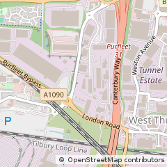 Map of Purfleet, Essex
