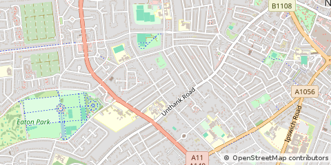Map of Norwich, Norfolk