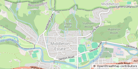 Map of Ilkley, W-Yorks