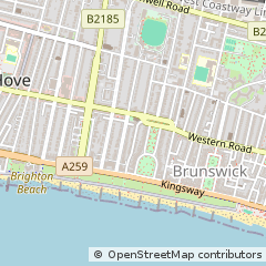 Map of Hove, East Sussex