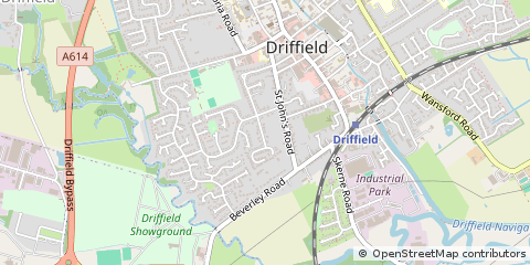 Map of Driffield, East Yorkshire