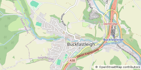 Map of Buckfastleigh