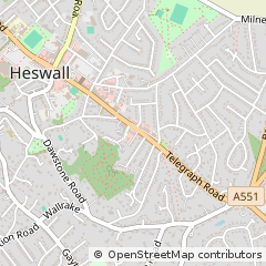 Map of Wirral