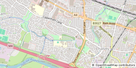 Map of Slough, Berkshire