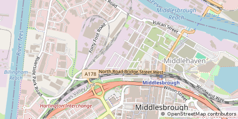 Map of Middlesbrough