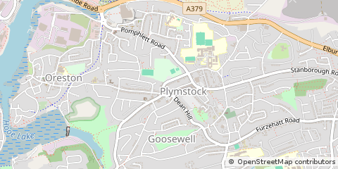 Map of Plymouth, Devon