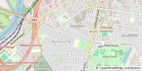 Map of Middlesbrough