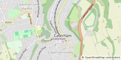 Map of Caterham