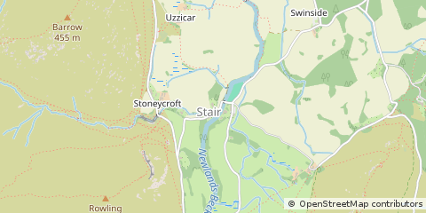 Map of Keswick, Cumbria