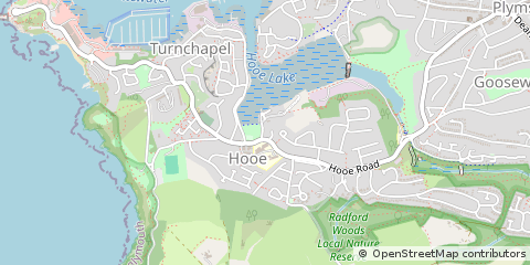 Map of Plymouth, Devon