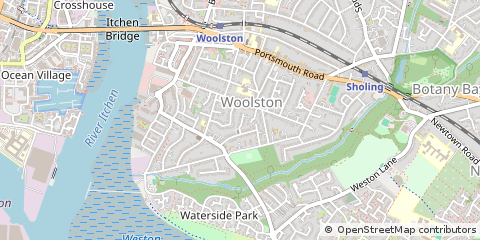 Map of Southampton, Hampshire