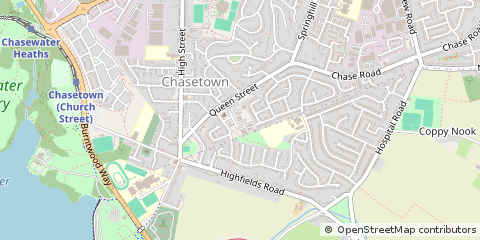 Map of Burntwood, Staffordshire
