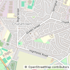 Map of Burntwood, Staffordshire