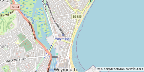 Map of Weymouth, Dorset