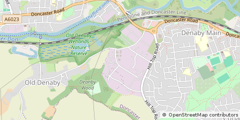 Map of Doncaster, South Yorkshire