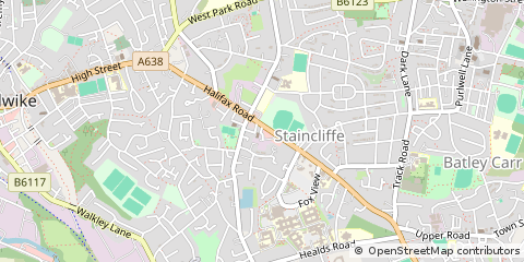 Map of Dewsbury