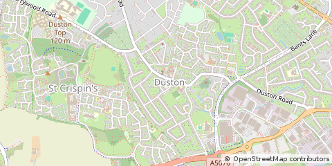 Map of Northampton, Northamptonshire