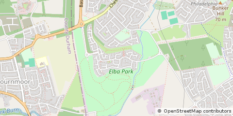 Map of Houghton LE Spring