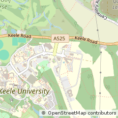 Map of Keele, Staffordshire