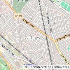 Map of Cardiff