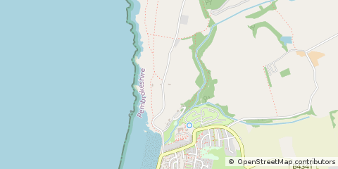 Map of Broad Haven, Pembrokeshire