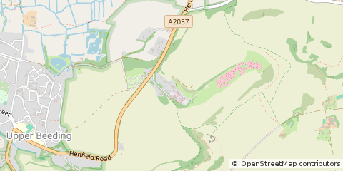 Map of Henfield, West Sussex