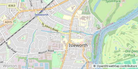 Map of London, Middlesex