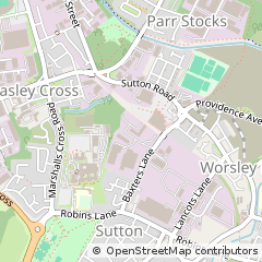 Map of ST Helens, Merseyside