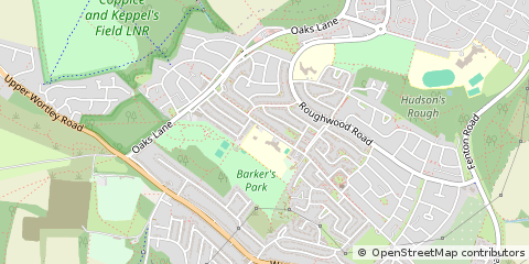 Map of Rotherham, South Yorkshire