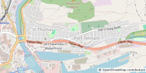 Map of Swansea, Abertawe