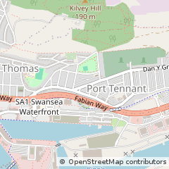 Map of Swansea, Abertawe