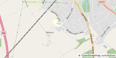 Map of Knutsford, Cheshire