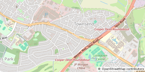 Map of Bournemouth, Dorset