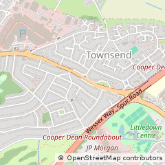 Map of Bournemouth, Dorset