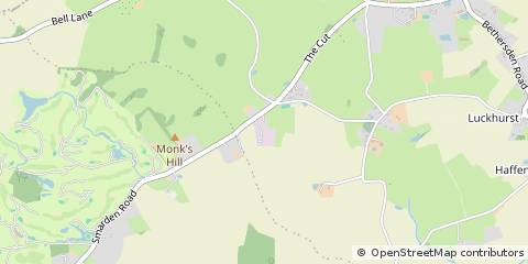 Map of Smarden, Ashford, Kent