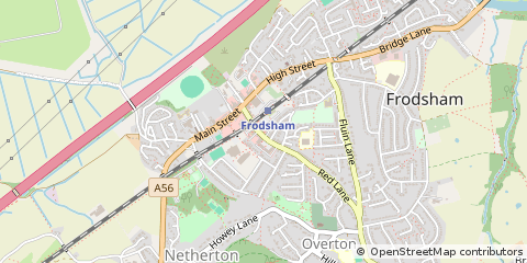 Map of Frodsham, Cheshire