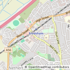 Map of Frodsham, Cheshire